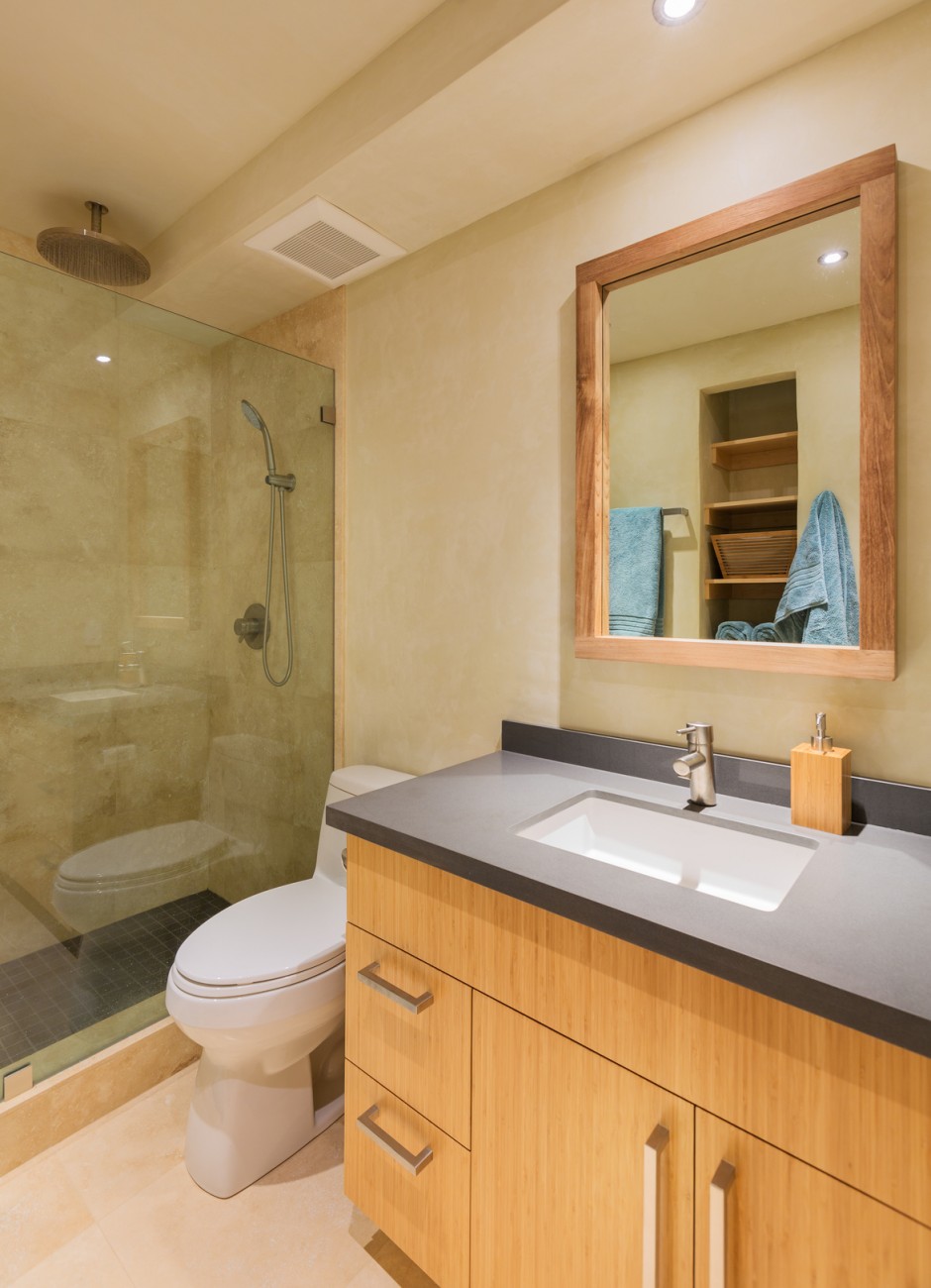 Modern bathroom in luxury home